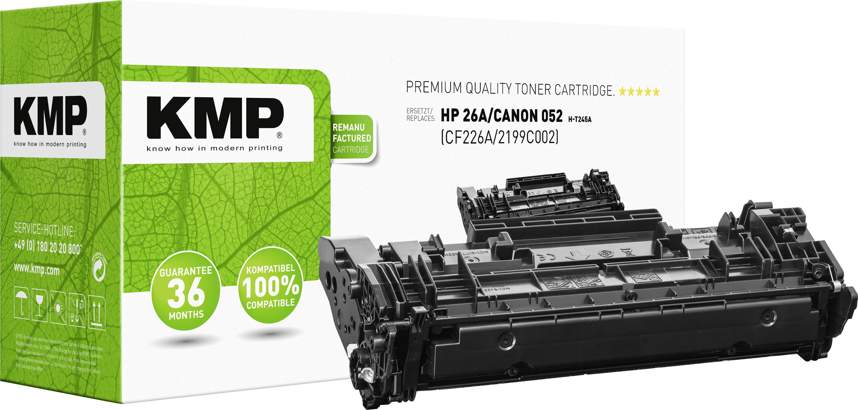 KMP Toner remplace HP 26A, CF226A compatible noir 4000 pages H-T245A 2539,0000