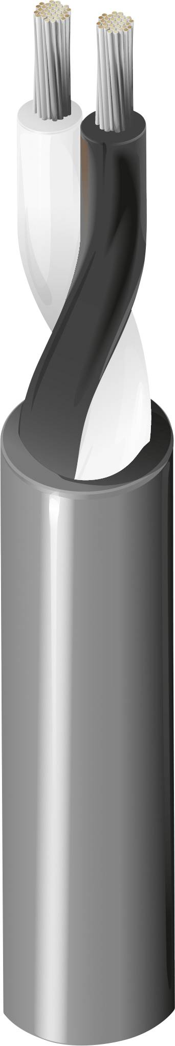 Belden 8471NH.00305 Câble haut-parleur LSZH 2 x 1.23 mm² chrome Marchandise vendue au mètre