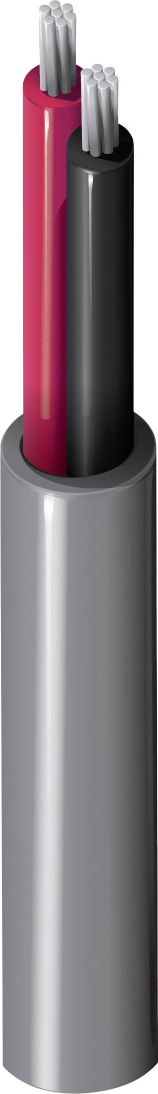 Belden 8442 060U500 Câble haut-parleur 2 x 0.35 mm² chrome Marchandise vendue au mètre