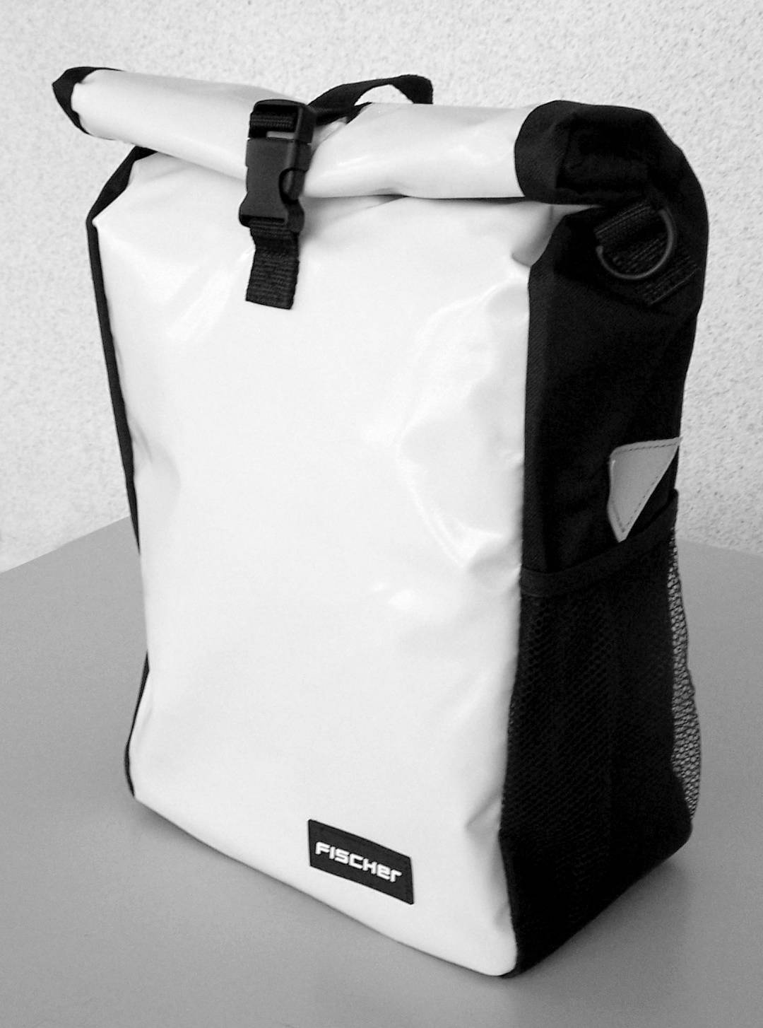 FISCHER FAHRRAD 86264 Sacoche pour porte-bagage blanc, noir