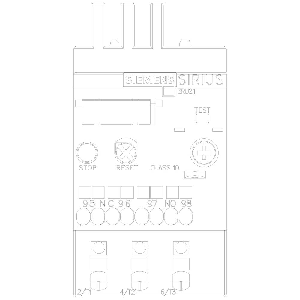 Relais de surcharge Siemens 3RU2116-1AC0 1 pc(s)