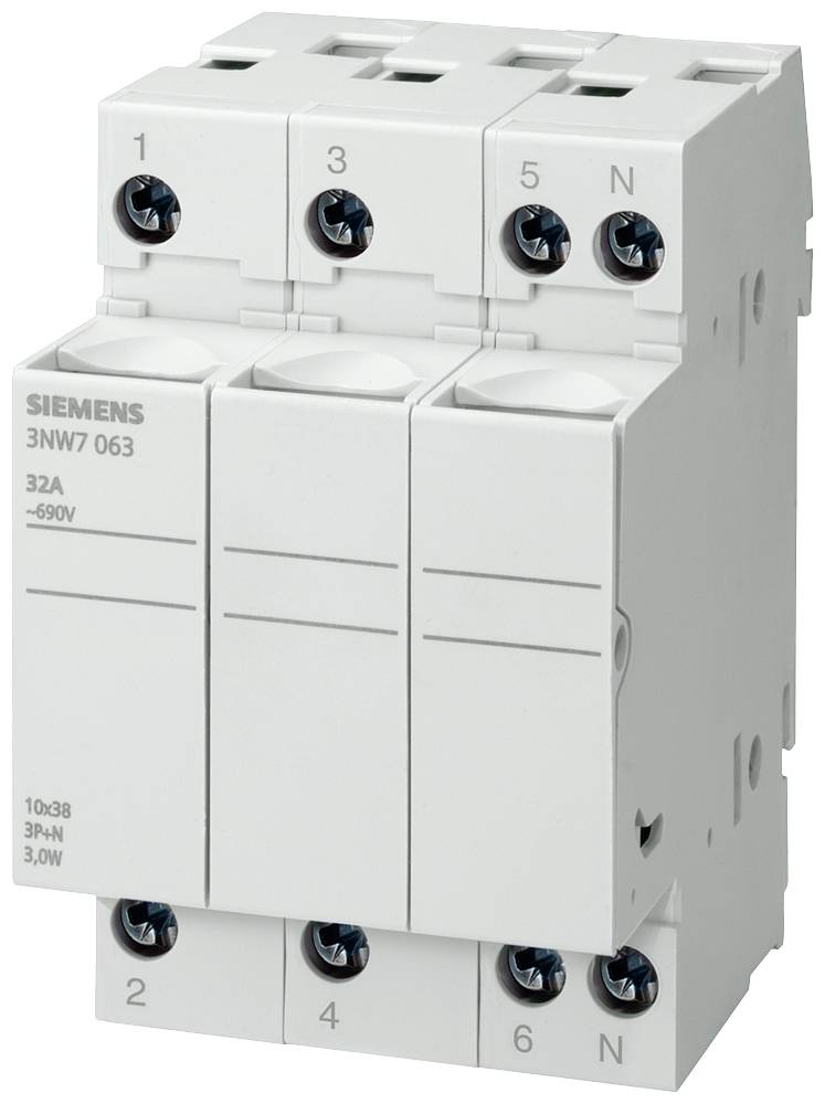 Siemens 3NW7063 3NW7063 Support pour fusible cylindrique 32 A 690 V/AC 1 pc(s)