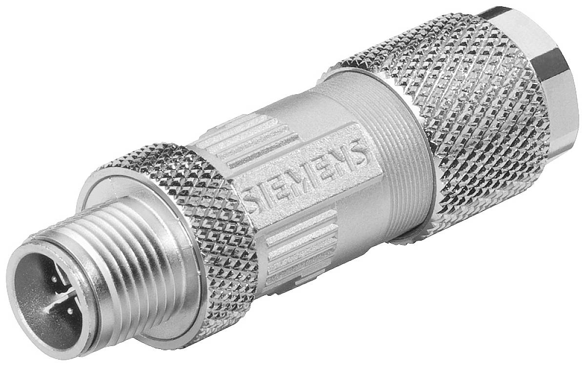 Fiche métallique à surface cannelée, adaptée aux applications industrielles de Siemens.