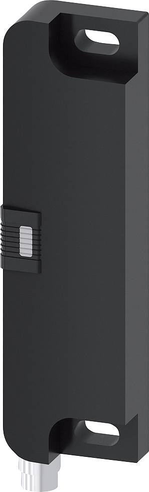 Interrupteur électrique noir de forme allongée avec connexion de câble en bas, adapté aux applications industrielles.