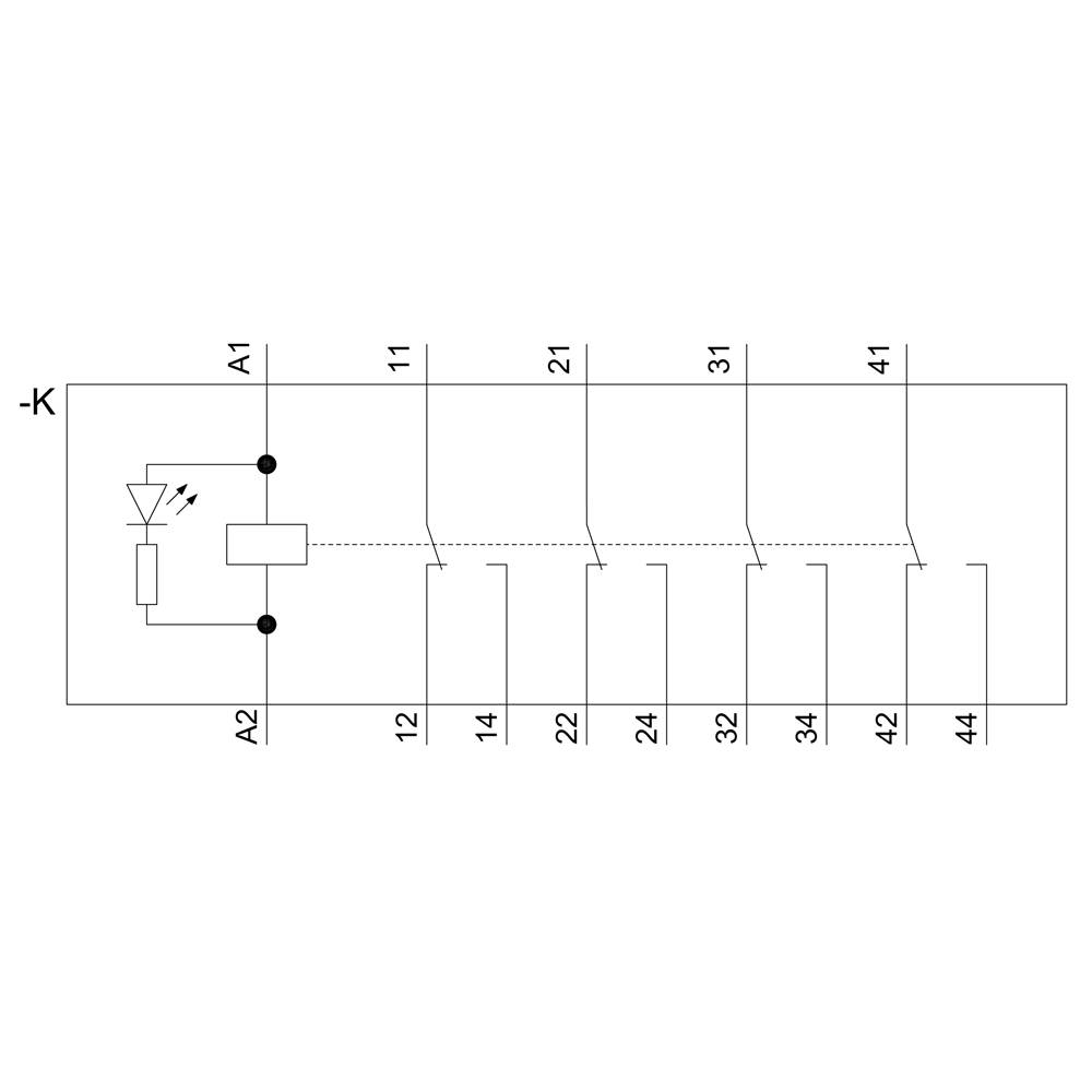 Relais enfichable Siemens LZS:PT5B5R24 4 inverseurs (RT) 5 pc(s)