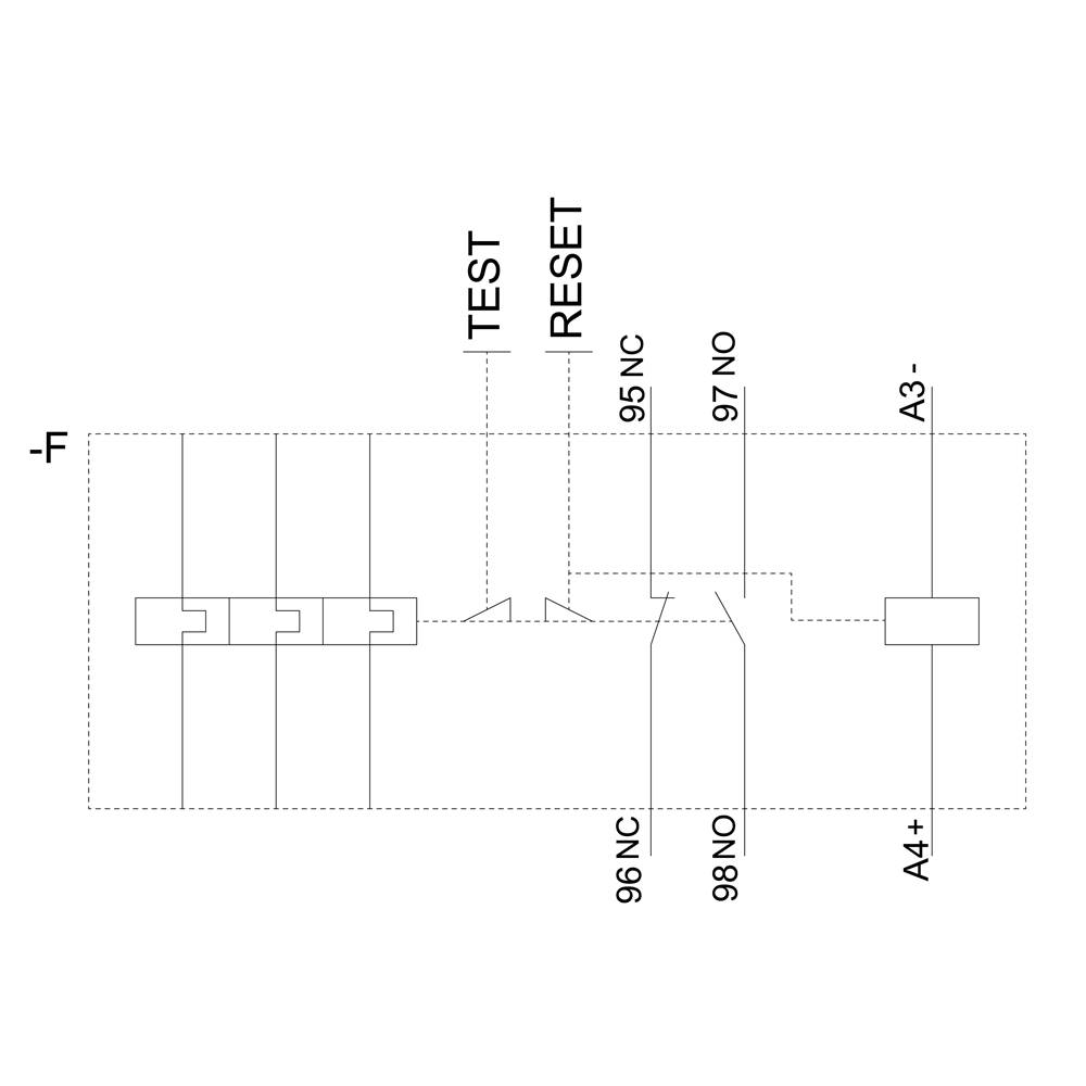 Relais de surcharge 1 NO (T), 1 NF (R) Siemens 3RB2153-4FX2 1 pc(s)