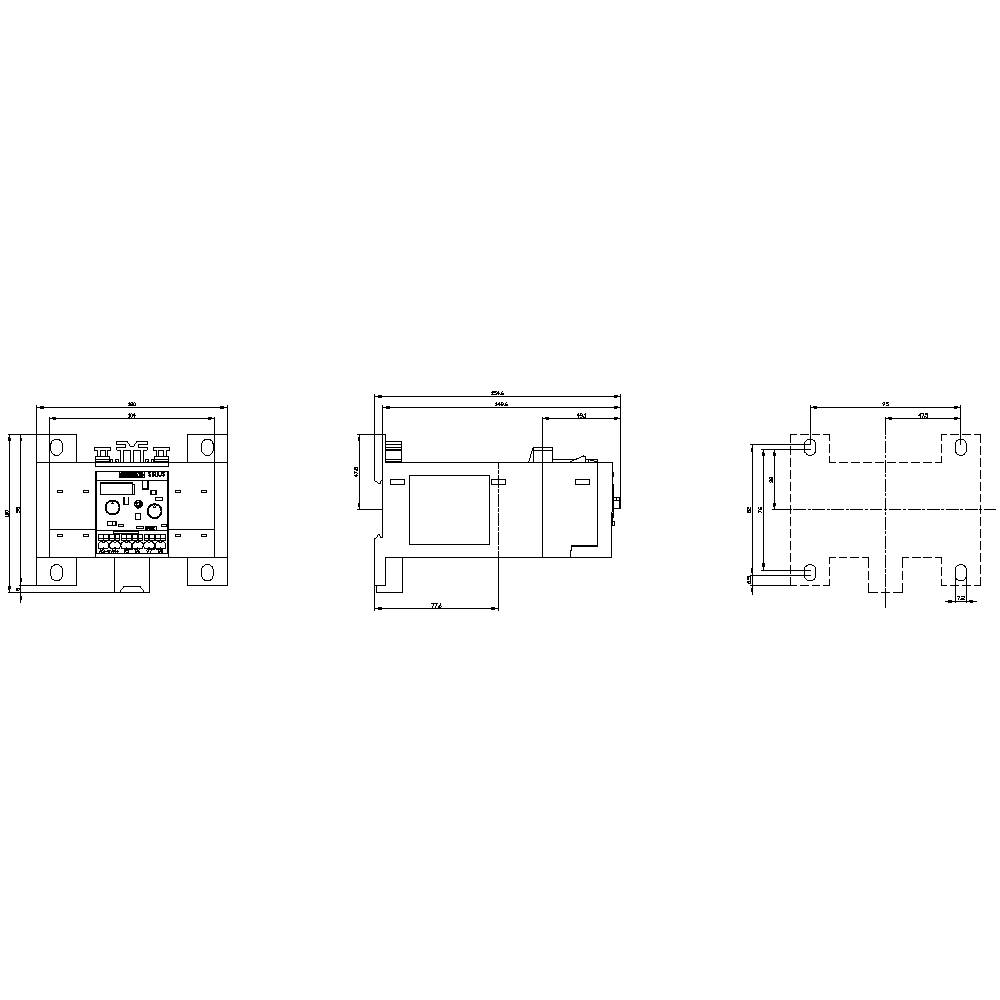 Relais de surcharge 1 NO (T), 1 NF (R) Siemens 3RB2153-4FX2 1 pc(s)