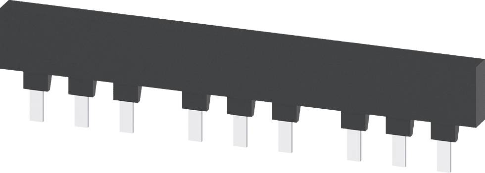 Un puce électronique noire rectangulaire avec 14 connexions argentées dépassant par le bas, représentée sur un fond blanc.