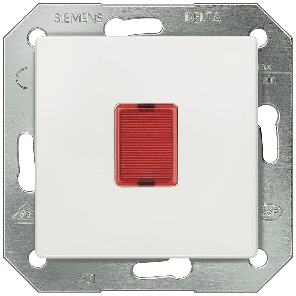 Siemens Gamme d'interrupteurs Cache Delta blanc 5TD2813