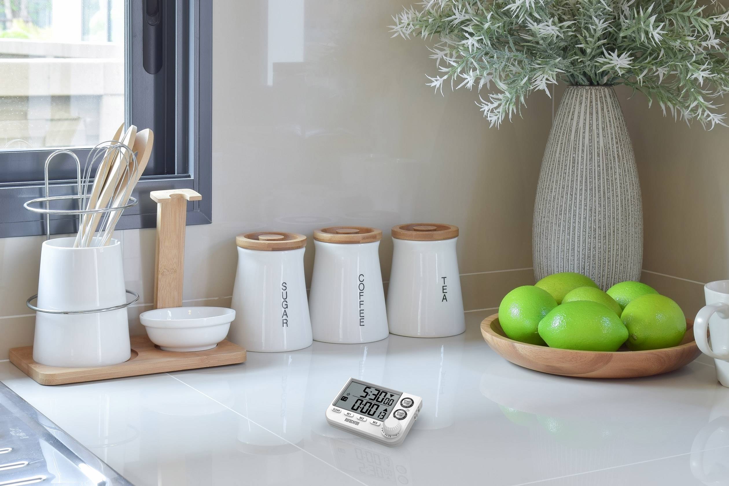 Eurochron EDT 8002 Minuteur blanc numérique