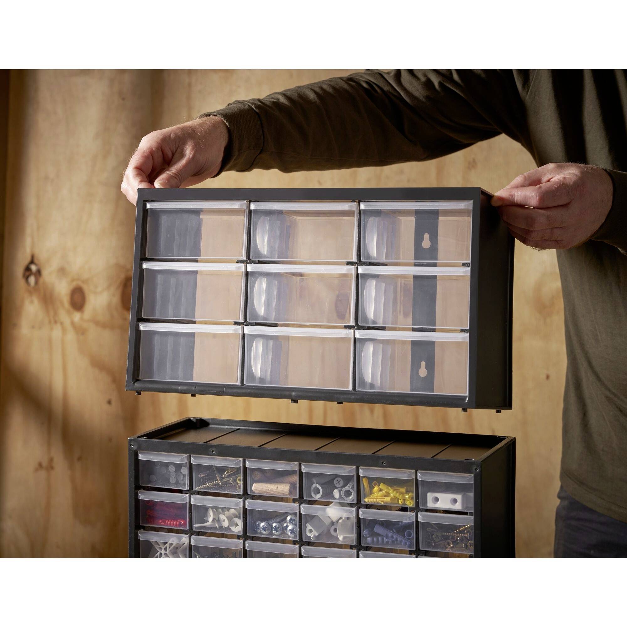 STANLEY Mallette de rangement (L x l x H) 36.5 x 15.5 x 21.3 cm Nombre de compartiments: 9 Contenu 1 pc(s)