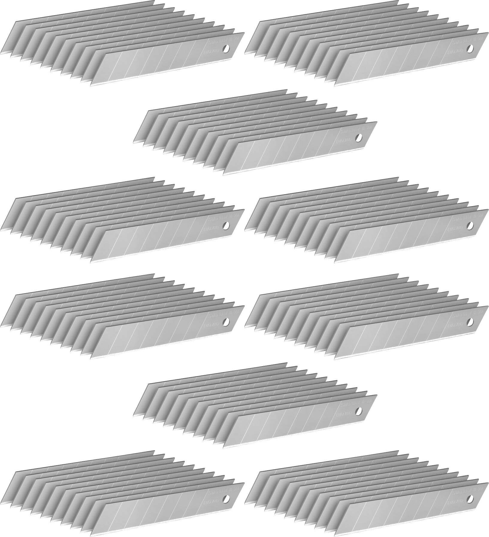 Dix piles de classeurs gris identiques, disposés symétriquement, symbolisent des informations stockées de manière organisée.