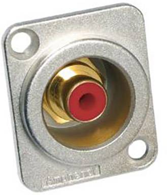 Cinch/RCA embase femelle Amphenol ACJD-RED Nombre de pôles: 2 mono argent-rouge 1 pc(s)