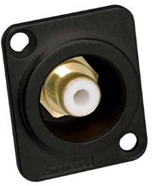 Cinch/RCA embase femelle Amphenol ACJB-WHT Nombre de pôles: 2 mono noir, blanc 1 pc(s)