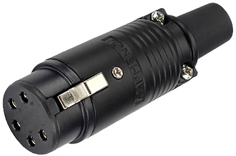XLR femelle, droit Amphenol EP-5-11PB Nombre de pôles: 5 noir 1 pc(s)