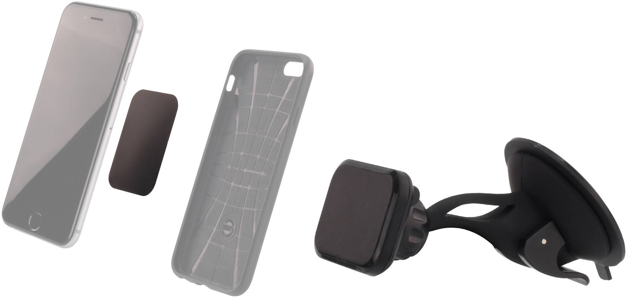 Ansmann Smart Magnet Windschutzscheiben-Halterung Support de téléphone portable pour voiture