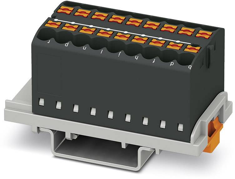 Phoenix Contact 3273058 Bloc de distribution 28.6 mm ressort de traction noir 8 pc(s)