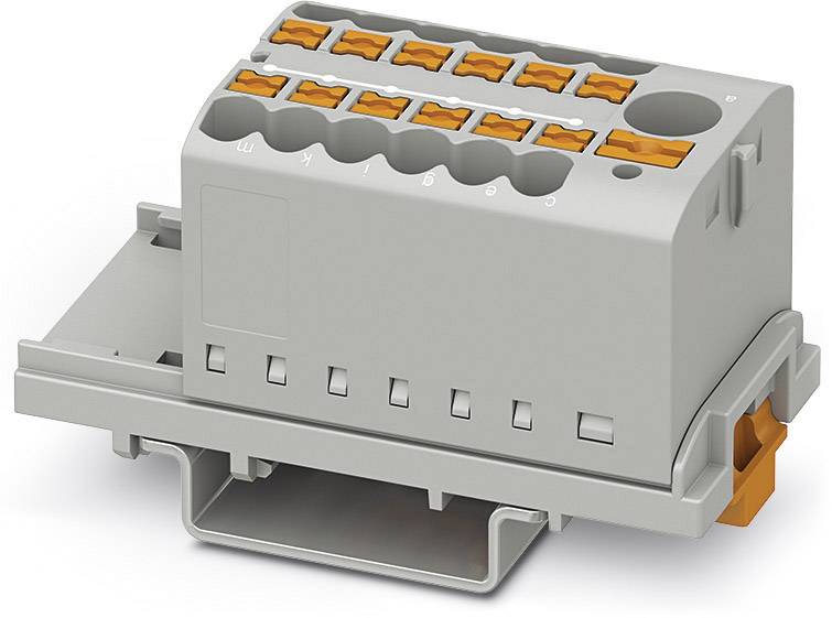 Phoenix Contact 3273088 Bloc de distribution 28.6 mm ressort de traction gris 8 pc(s)