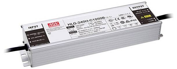 MW Mean Well HLG-240H-C700B Driver de LED à courant constant 249.9 W 700 mA 178 - 357 V/DC fonction dimmeur 3 en 1, montage sur