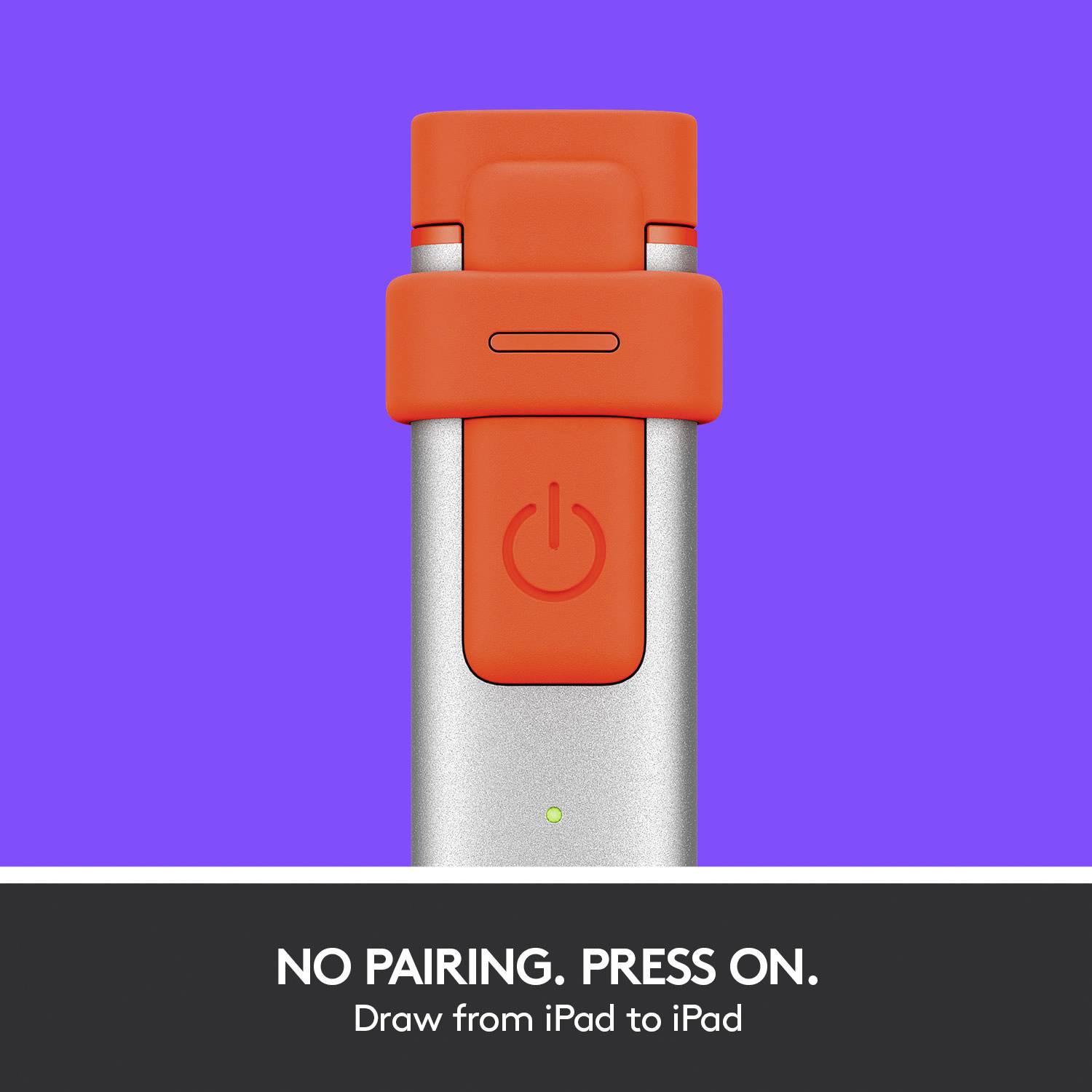 Logitech Crayon Stylet rechargeable, pointe en fibre de carbone remplaçable, avec pointe d'écriture précise, bluetooth