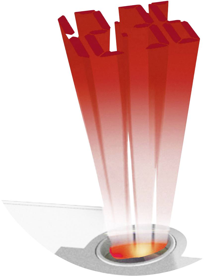 Réveil à projection Techno Line WT538 radiopiloté(e) argent