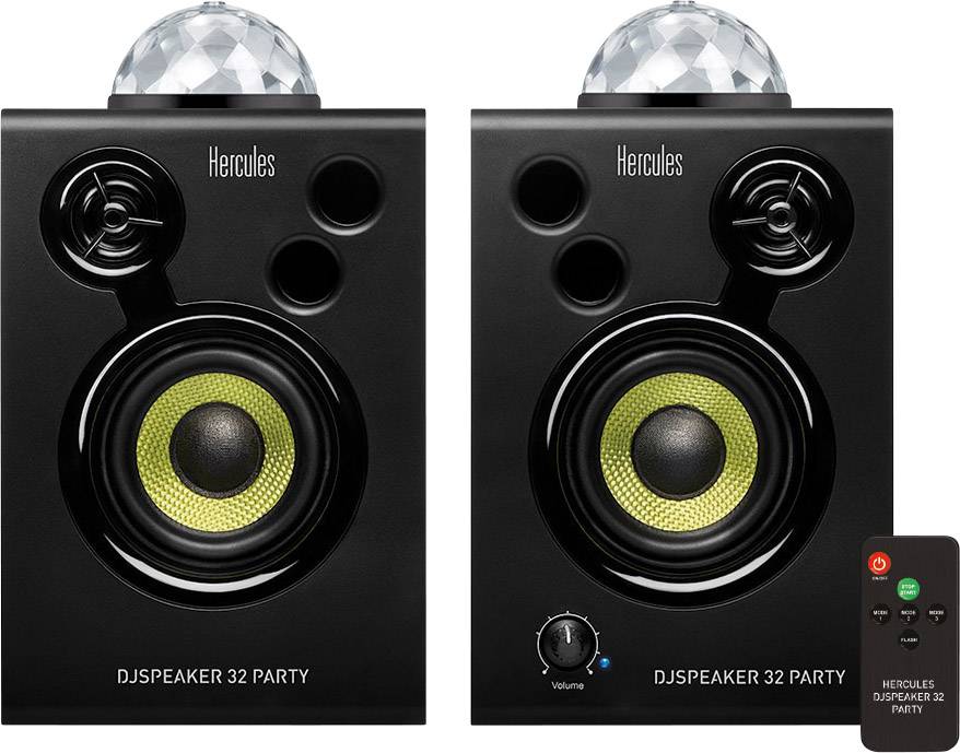 Hercules DJSpeaker 32 Party Enceinte active de moniteur 7.6 cm 3 pouces 30 W 1 paire(s)