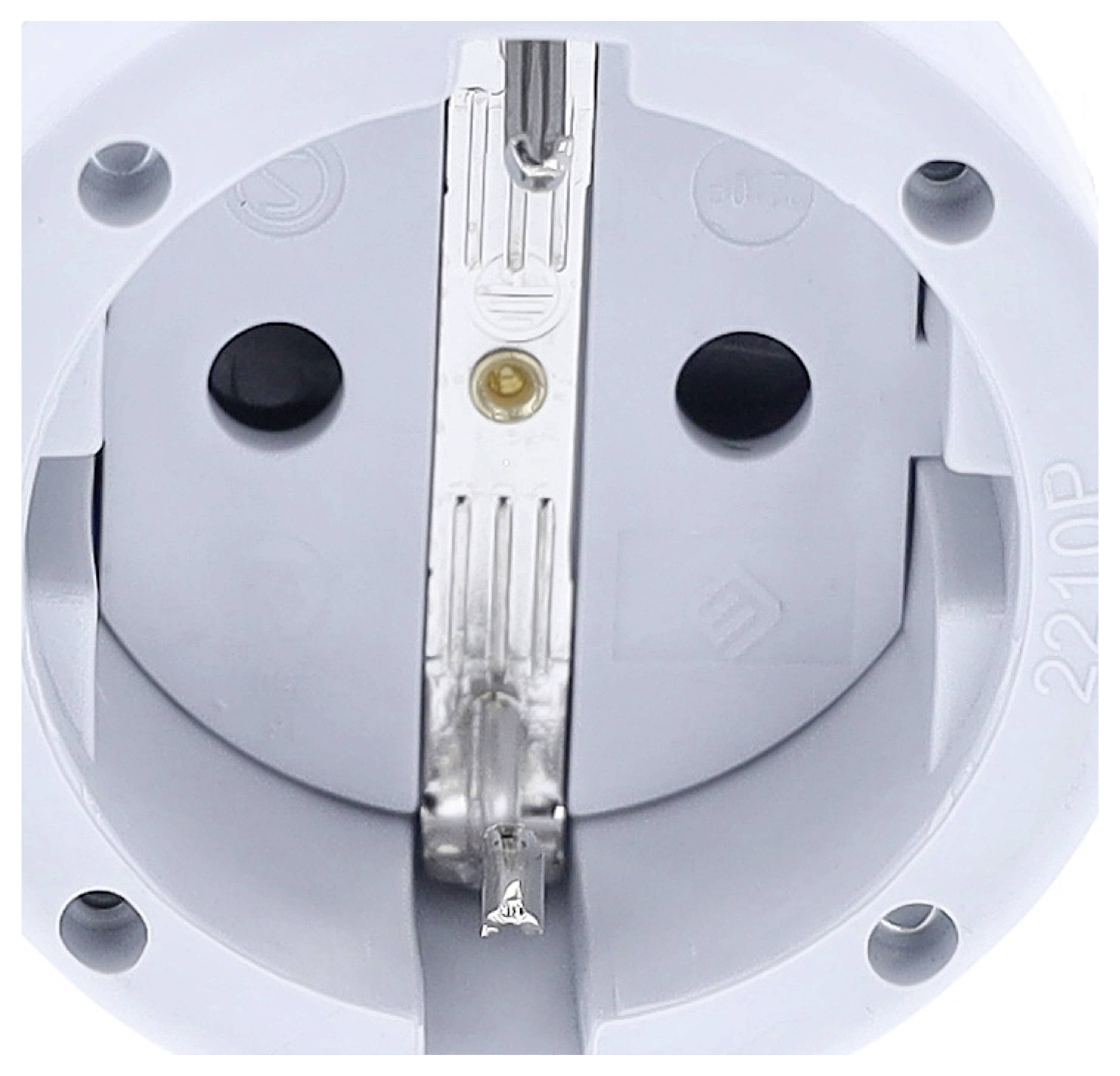 AS Schwabe 62223 Fiche électrique femelle avec terre PVC 230 V gris IP20