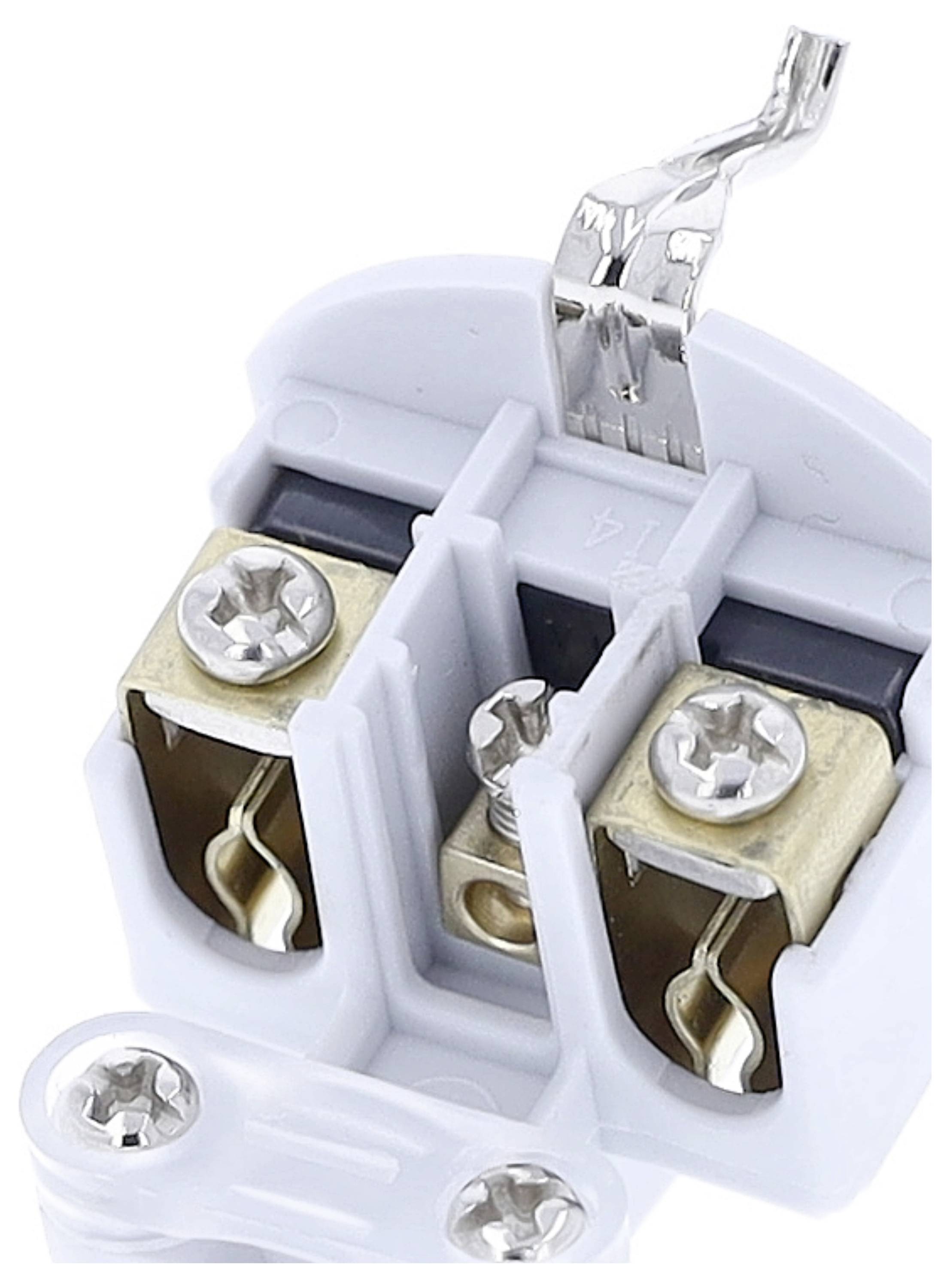 AS Schwabe 62223 Fiche électrique femelle avec terre PVC 230 V gris IP20