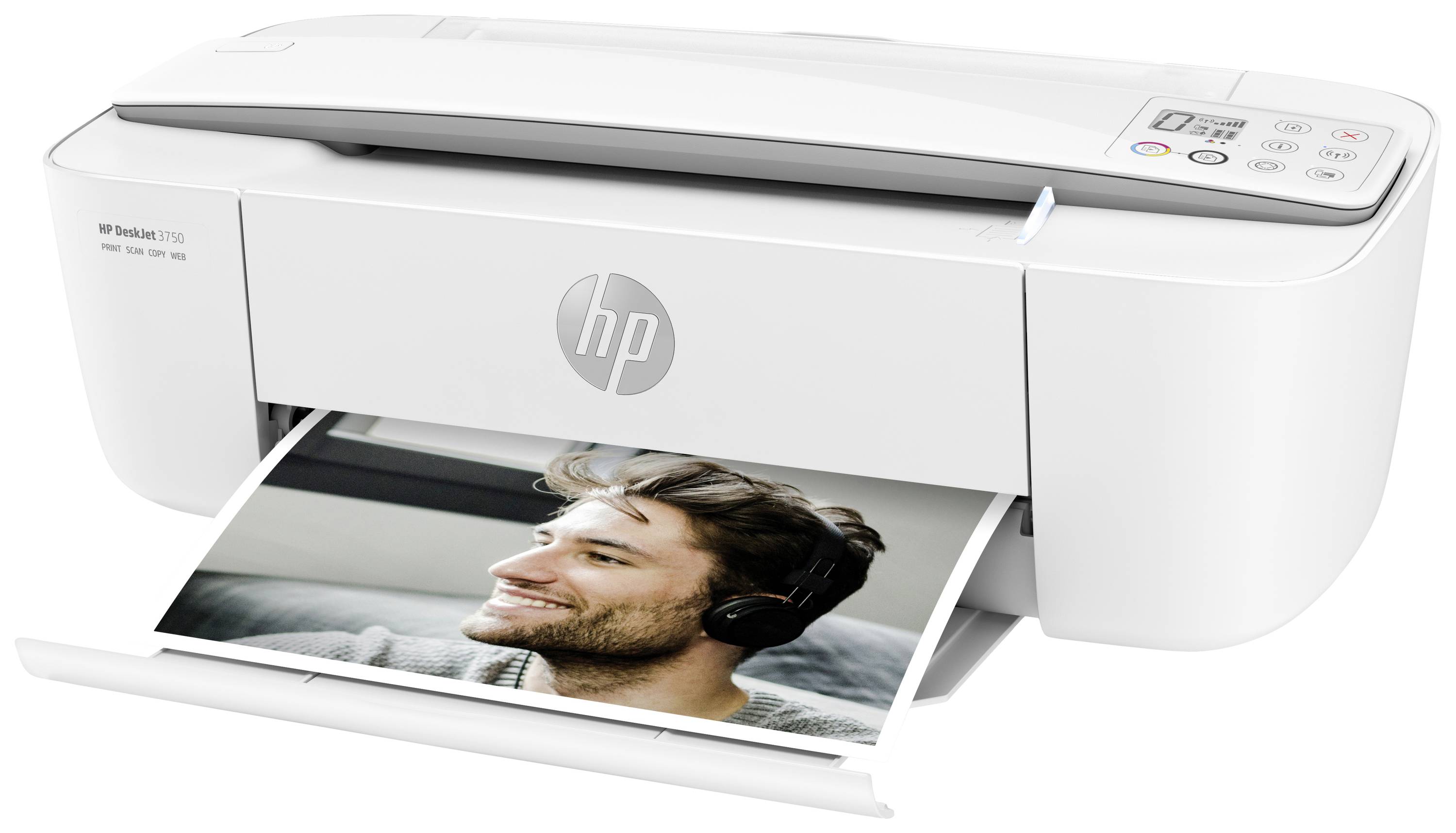 HP DeskJet 3750 All-in-One Imprimante multifonction à jet d'encre couleur A4 imprimante, scanner, photocopieur HP Instant Ink