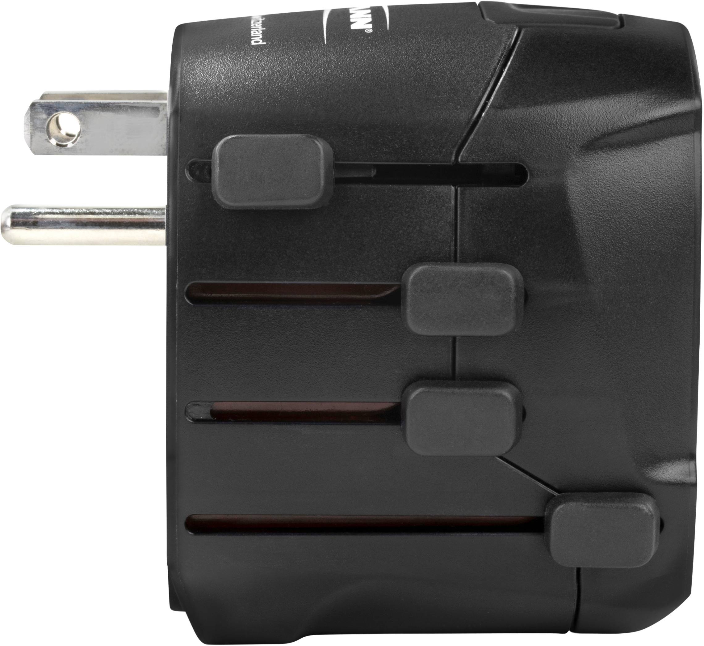 Ansmann 1809-0000 Adaptateur de voyage All in One 3