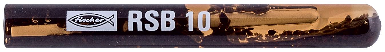 Gros plan d'un fusible ambre transparent portant les inscriptions « Fischer » et « RSB 10 ».