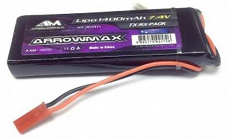 ArrowMax Batterie réceptrice (LiPo) 7.4 V 1400 mAh stick BEC