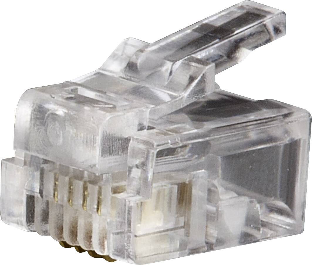 Klein Tools VDV826-601 Fiche téléphonique RJ11 6P4C VDV826-601 Nombre de pôles 6P4C transparent 1 pc(s)