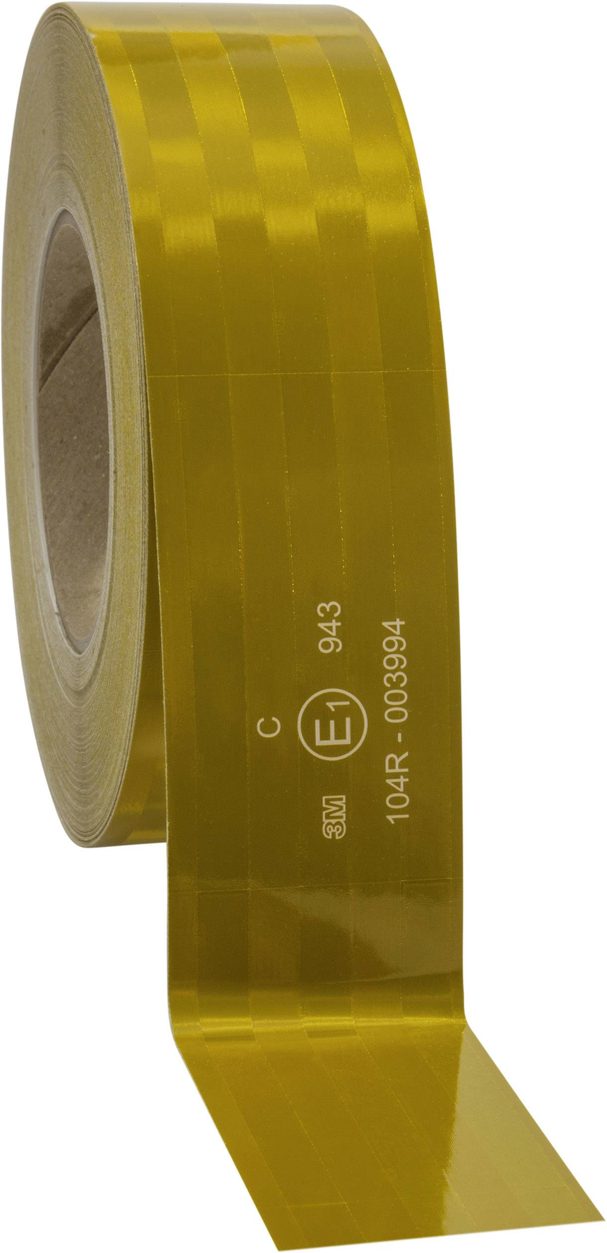 3M 943-71 743878 Marquage de signalisation microprismatique jaune réfléchissant 50 m (L x l) 50 m x 51 mm