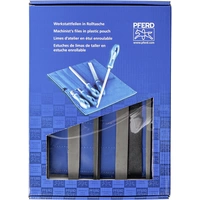 PFERD 11801533 SET de limes d'atelier Hieb 3 dans un sac à roulettes en PVC avec carton d'emballage Longueur 200 mm 1 pc(s) PFERD 11801533 SET de limes d'atelier Hieb 3 dans un sac à roulettes en PVC avec carton d'emballage Longueur 200 mm 1 pc(s)