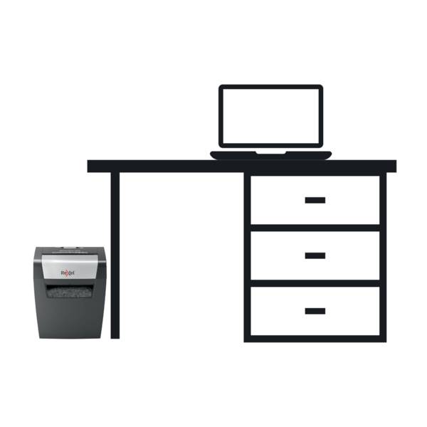 Destructeur de documents Rexel Momentum X308 8 feuille(s) destruction par particules 5 x 42 mm P-3 15 l Détruit également les