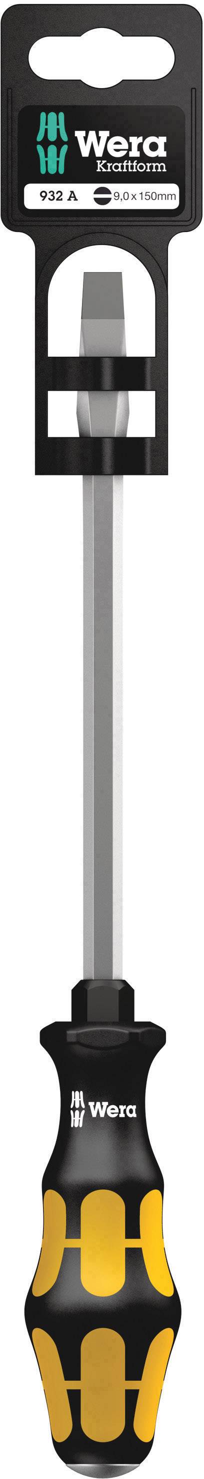 Wera 932 A Tournevis pour vis à fente Largeur de la lame: 9 mm Longueur de la lame: 100 mm