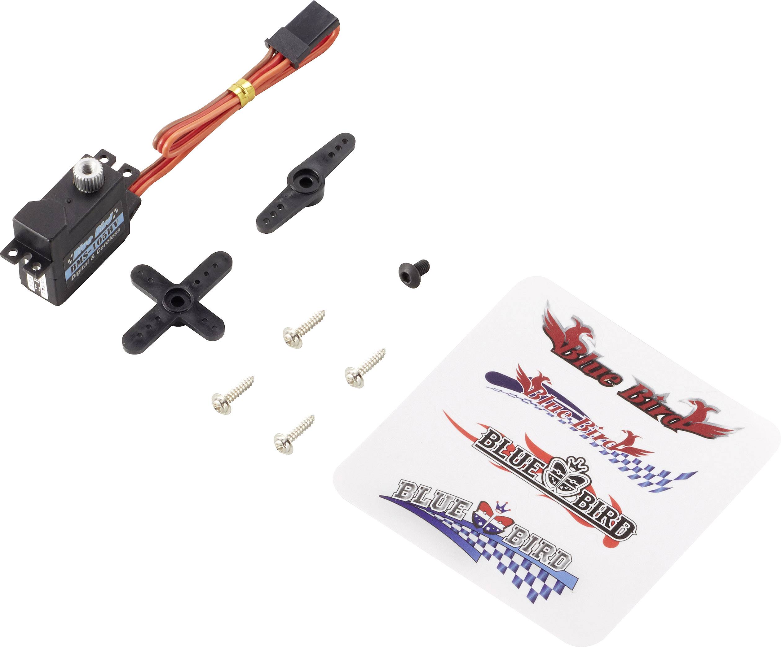 Bluebird Micro servomoteur BMS-105HV numérique Matériau entraînement: métal Système de connecteur: JR