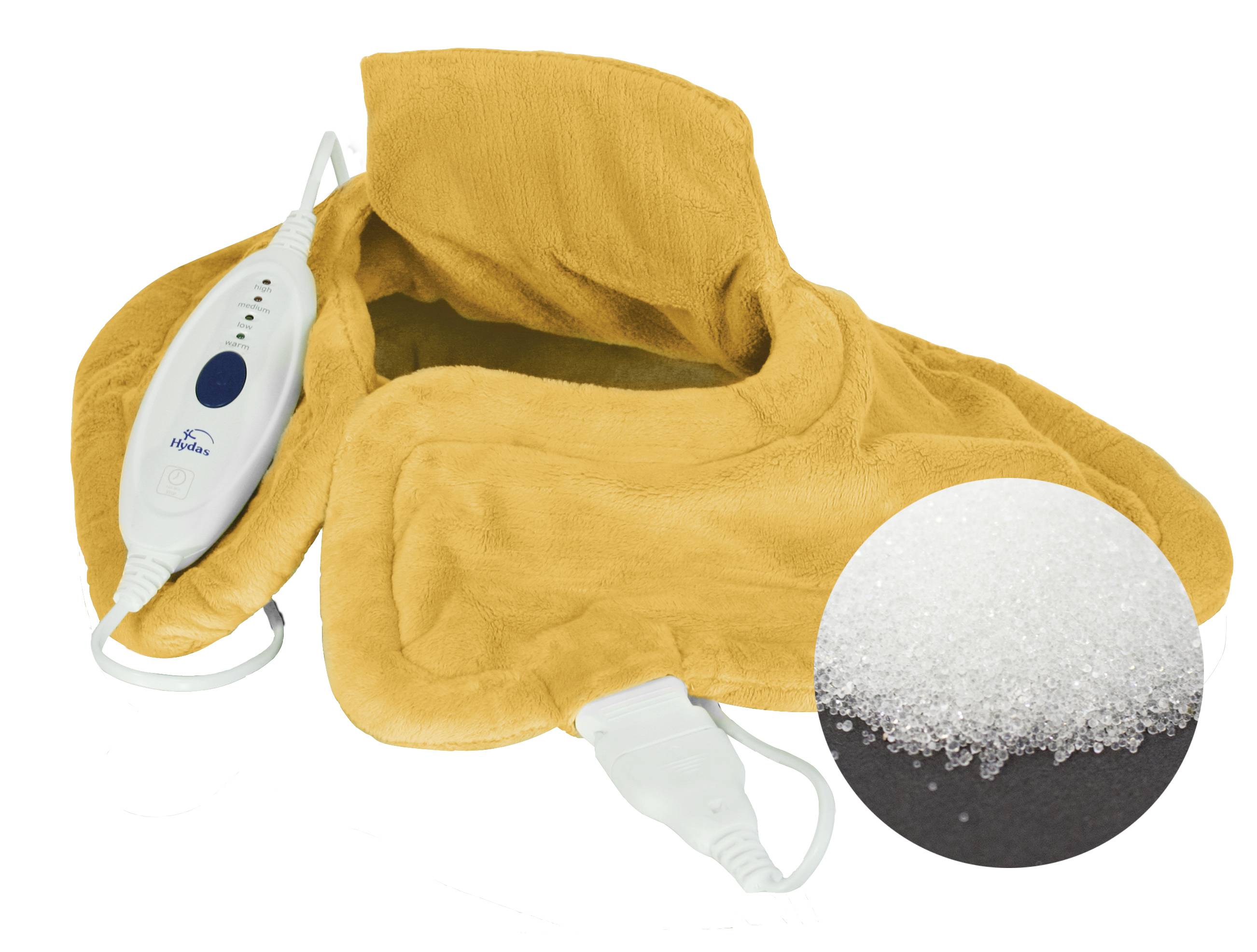 Hydas LH-885B Coussin chauffant pour nuque et épaules 100 W jaune