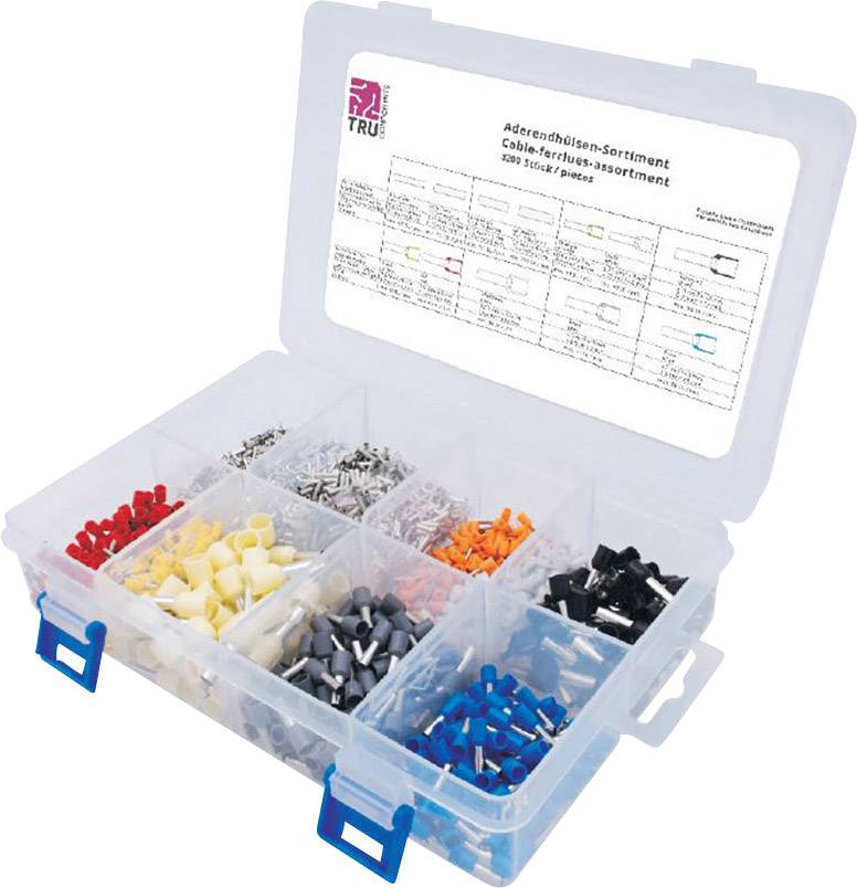 Assortiment d'embouts simples TRU COMPONENTS 0.5 mm² 3200 pc(s)