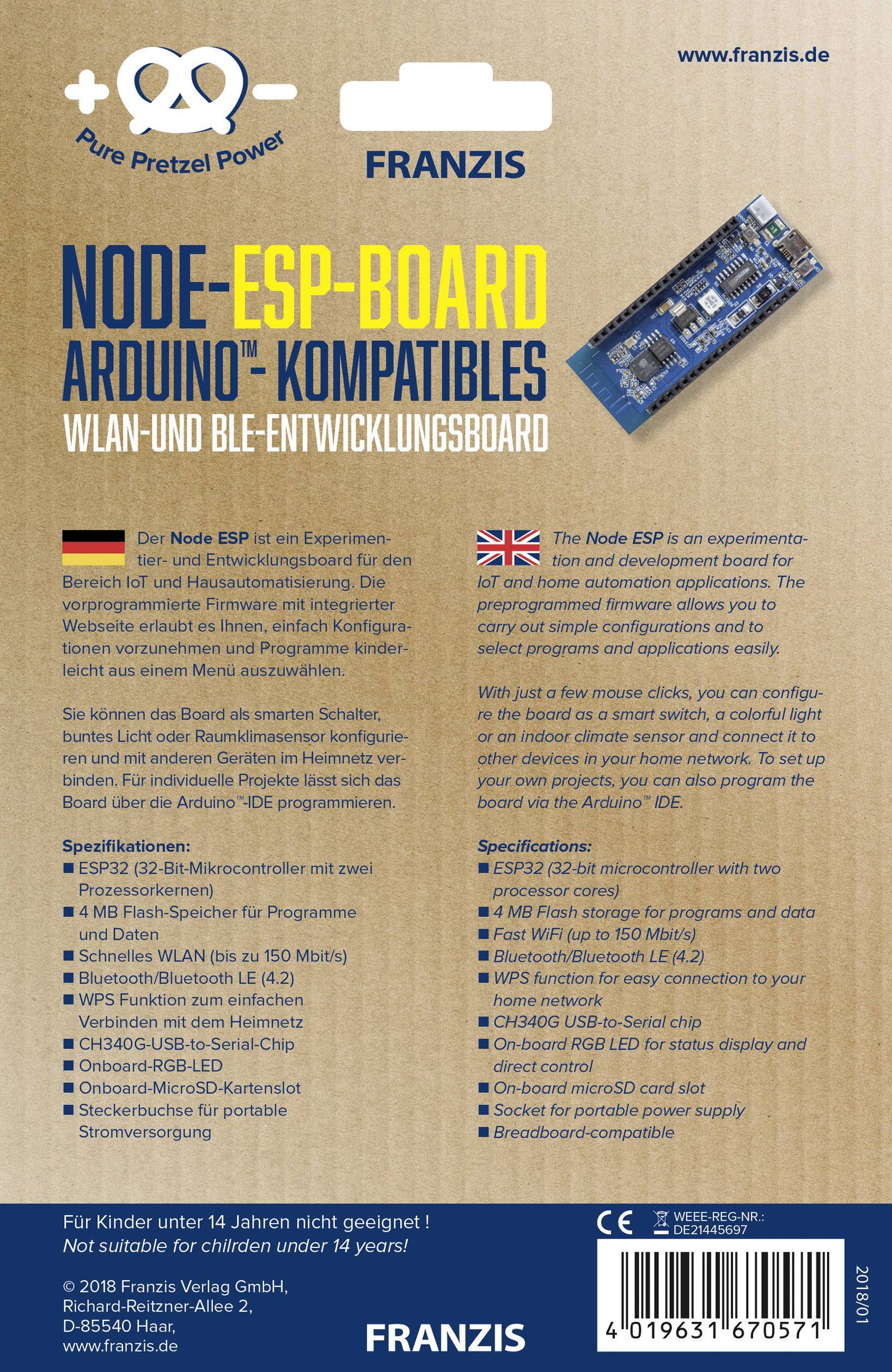Franzis Verlag Evaluation Board NODE-EPS-BOARD
