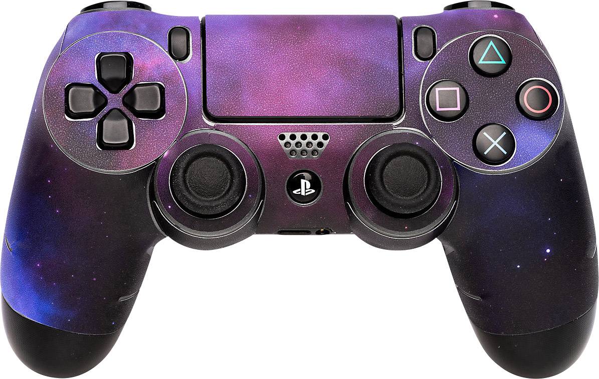 Software Pyramide Controller Skin Galaxy Violet Coque PS4