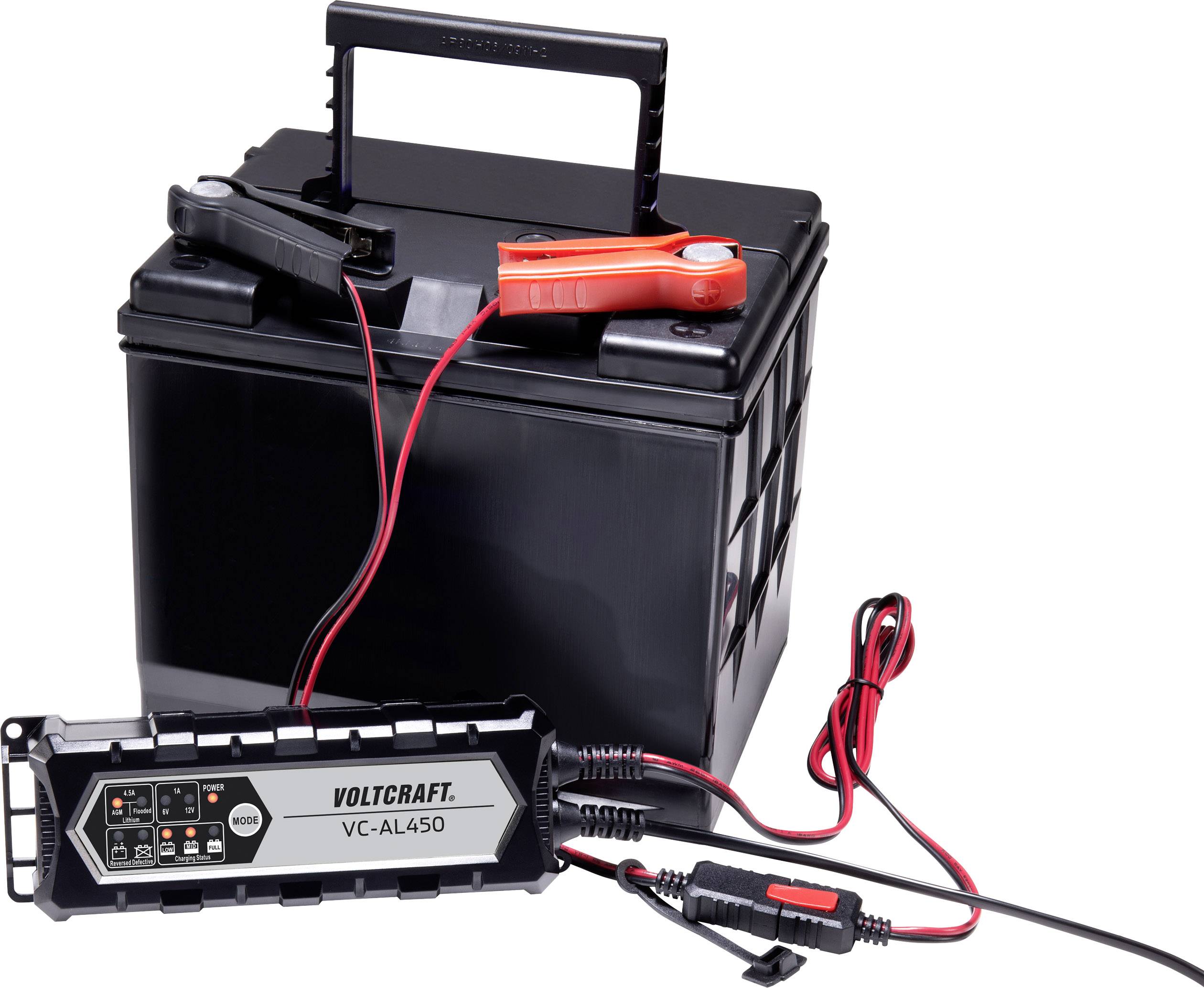 Chargeur automatique VOLTCRAFT VC-AL450 6 V, 12 V 1 A 4.5 A