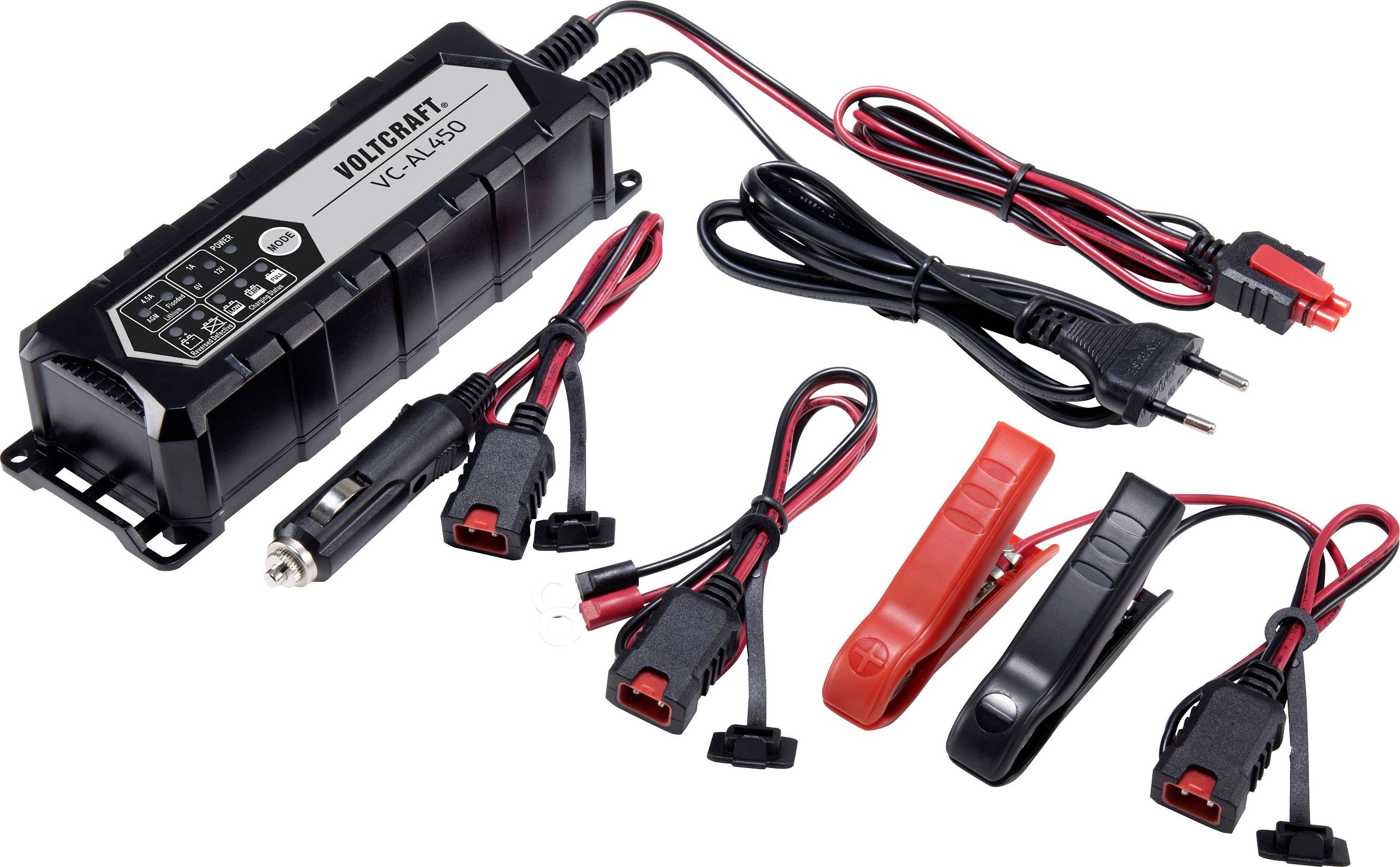 Chargeur automatique VOLTCRAFT VC-AL450 6 V, 12 V 1 A 4.5 A
