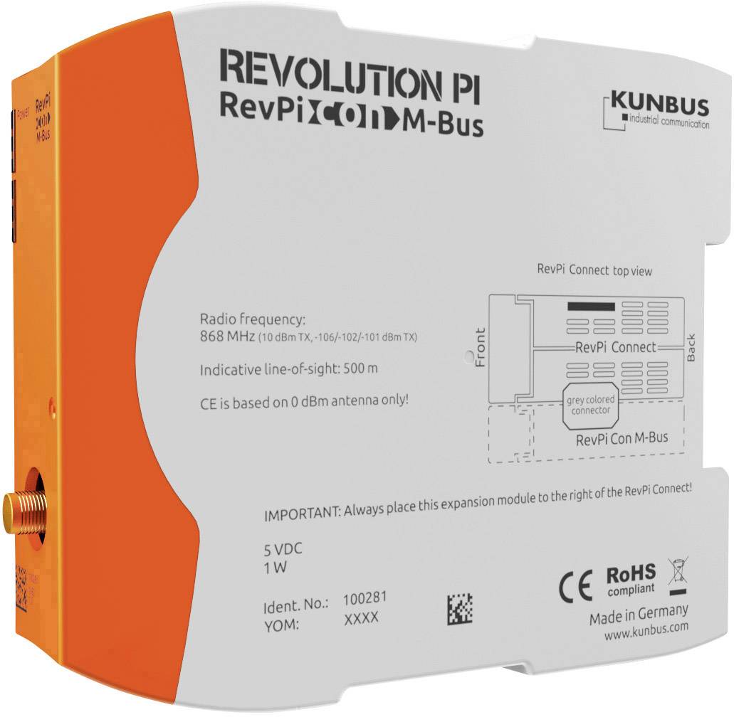 Revolution Pi by Kunbus PR100281 RevPi Con MBUS Module bus 1 pc(s)
