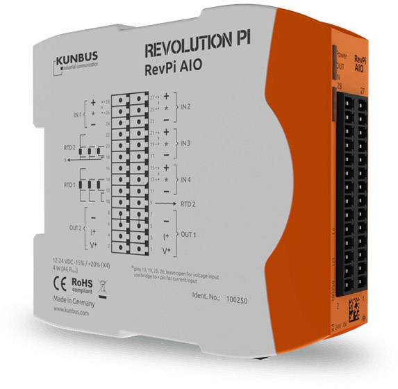 Revolution Pi by Kunbus RevPi AIO PR100250 API - Module d'extension 24 V