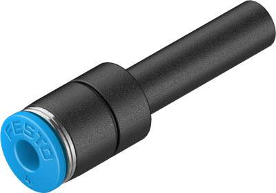 Un capteur noir cylindrique avec une extrémité bleue portant l'inscription 'FESTO', utilisé pour la collecte de données ou le contrôle dans les systèmes d'automatisation.