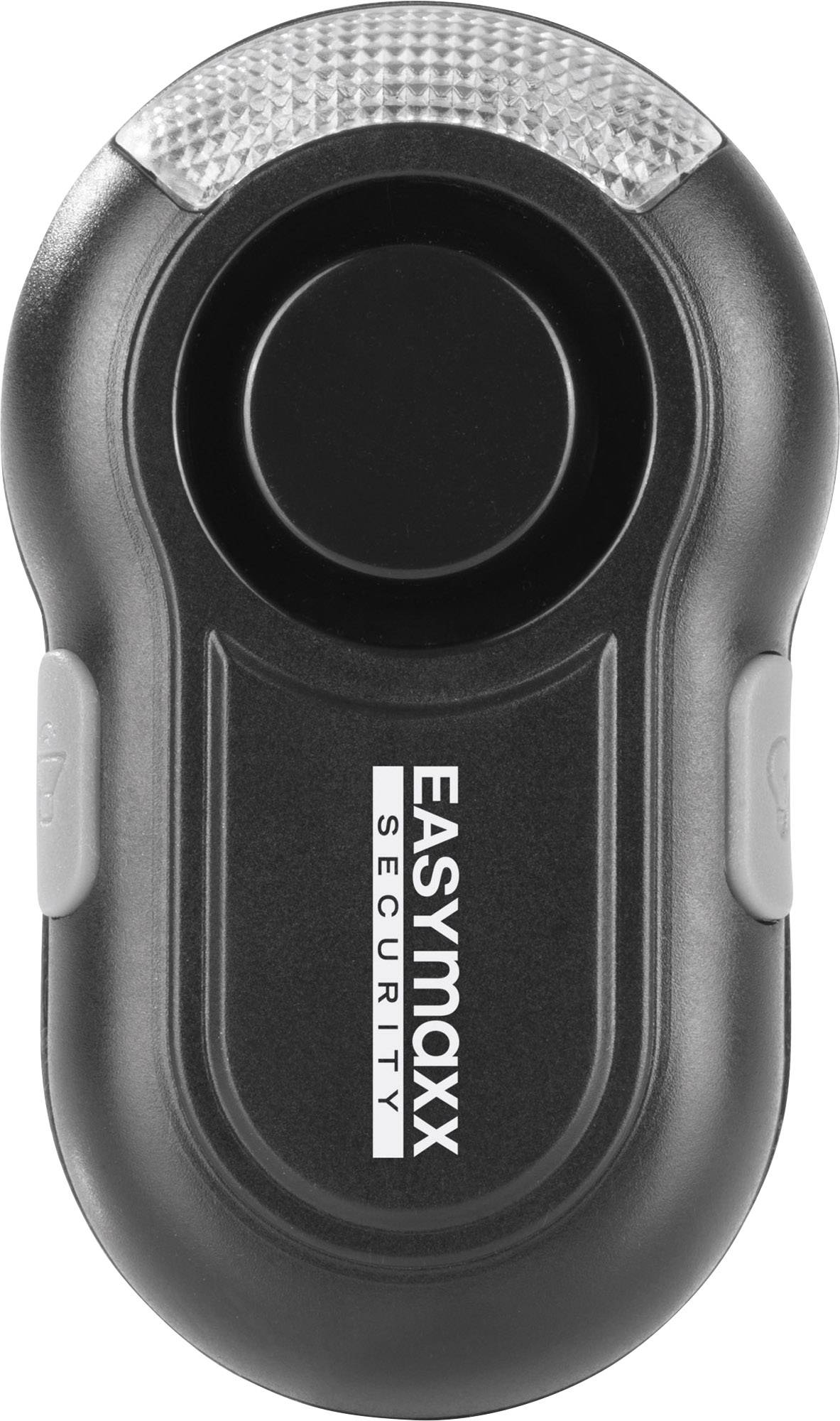 Easymaxx Taschenalarm mit Clip Schwarz 0403