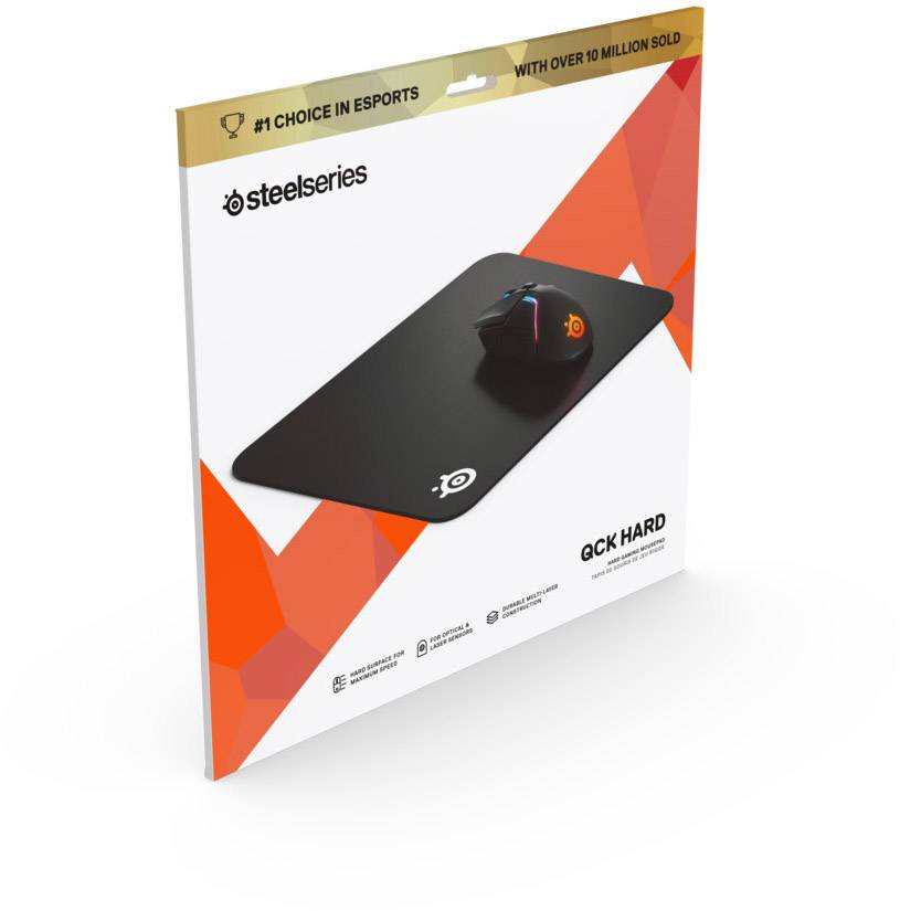 Tapis de souris de gaming Steelseries QcK Hard Pad noir