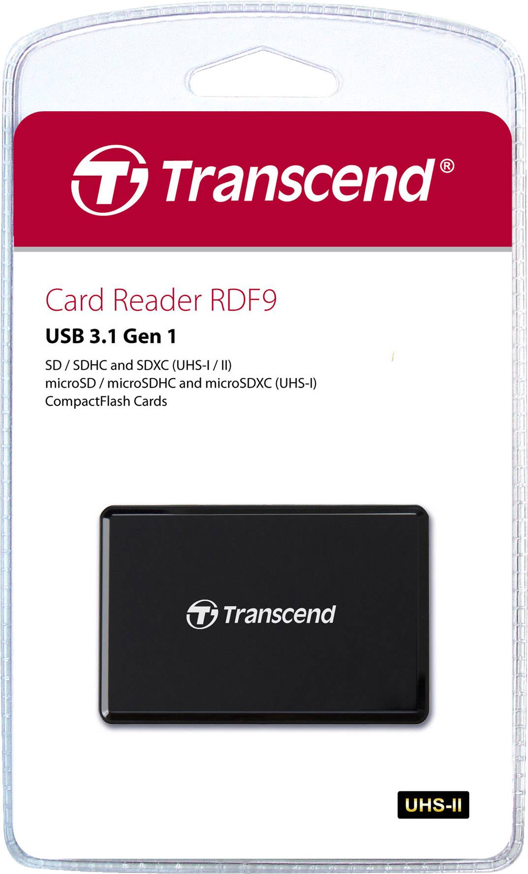Transcend Lecteur de carte mémoire externe USB 3.1